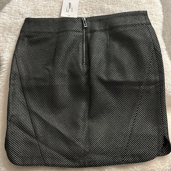 Zadig and Voltaire black silver mini skirt - Picture 2 of 3